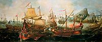 Attack on Spanish Treasure Galleys, Portugal, 1602, vroom