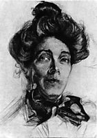 Artist-s wife Nadezhda Zabela, 1905, vrubel