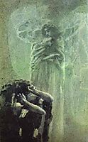Demon and Angel with Tamara-s Soul, 1891, vrubel