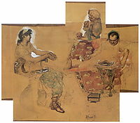Feasting Romans, 1883, vrubel