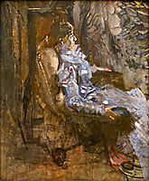 A Lady in Lilac (Portrait of Nadezhda Zabela) , c.1901, vrubel