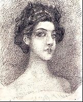 Portrait of Nadezhda Zabela-Vrubel, 1904, vrubel