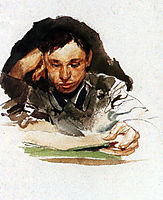 Portrait of student, 1882, vrubel