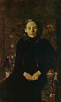 Portrait of wife of the businessman Artsybushev, 1897, vrubel