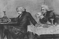 Salieri pours poison into a Mozart-s glass, 1884, vrubel