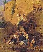 At the fountain in Taormina , 1846, waldmuller