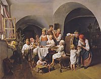 Christmas morning , 1844, waldmuller