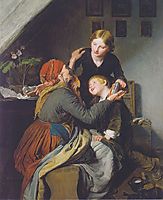 Grandma-s Birthday , 1856, waldmuller