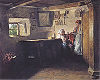 The request of the child (the old chest) , 1860, waldmuller