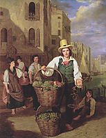 Venetian fruit seller , 1826, waldmuller