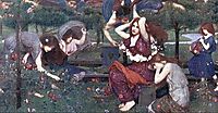 Flora and the Zephyrs, 1898, waterhouse