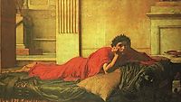 The Remorse of Nero after the Murder of his Mother, 1878, waterhouse