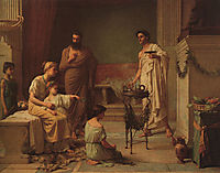A Sick Child Brought into the Temple of Aesculapius, 1877, waterhouse