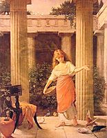 In the Peristyle, 1874, waterhouse