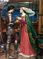 Tristan and Isolde with the Potion, waterhouse