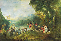 The Embarkation for Cythera, 1717, watteau