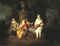 The Foursome, c.1713, watteau