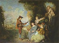 The Lesson of Love, 1716, watteau