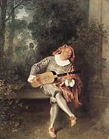 Mezzetin, 1719, watteau
