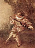 The Serenader, c.1715, watteau