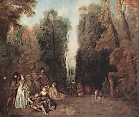The view, c.1715, watteau