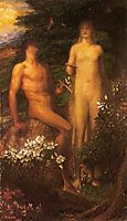 Adam and Eve before the Temptation, watts
