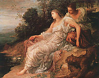 Ariadne on the Island of Naxos, 1875, watts