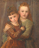 Rachel and Laura Gurney, c.1875, watts