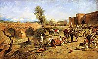 Arrival of a Caravan Outside The City of Morocco, c.1882, weeks
