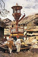 Birdhouse and Market Ahmedabad, India, 1892, weeks