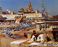 Feeding The Sacred Pigeons, Jaipur, c.1894, weeks