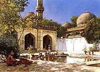 Figures in the Courtyard of a Mosque, c.1895, weeks