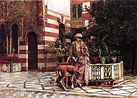 Girl in a Moorish Courtyard, 1880, weeks