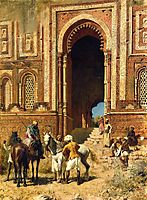 Indian Horsemen at the Gateway of Alah ou din, Old Delhi, weeks