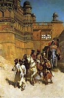 The Maharahaj of Gwalior Before His Palace, c.1887, weeks