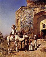 Old Blue Tiled Mosque, Outside of Delhi, India, c.1883, weeks