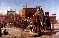 The Return Of The Imperial Court From The Great Nosque At Delhi, In The Reign Of Shah Jehan, 1886, weeks