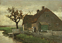 Farmhouse on a canal, weissenbruch