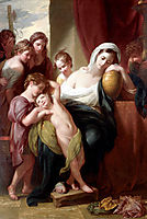 Agrippina and Her Children Mourning over the Ashes of Germanicus, 1773, west