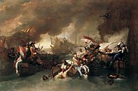 The Battle of La Hogue, Destruction of the French fleet, May 22, 1692, west