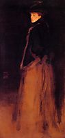 Arrangement in Black and Brown: The Fur Jacket, 1876, whistler