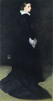Arrangement in Black, No. 2 Portrait of Mrs. Louis Huth, 1873, whistler
