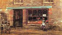 Blue and Orange: The Sweet Shop, 1884, whistler