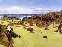 The Coast of Brittany (aka Alone with the Tide), 1861, whistler