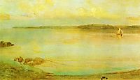 Gray and Gold - The Golden Bay , 1900, whistler
