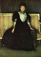 Green and Violet Portrait of Mrs. Walter Sickert, 1886, whistler