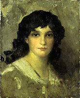 Head of a Young Woman, c.1890, whistler