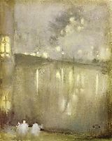 Nocturne Grey and Gold - Canal, 1884, whistler