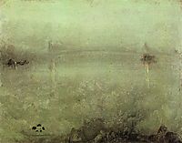 Nocturne - Silver and Opal, c.1889, whistler