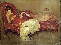 Note in Red, The Siesta, 1875, whistler